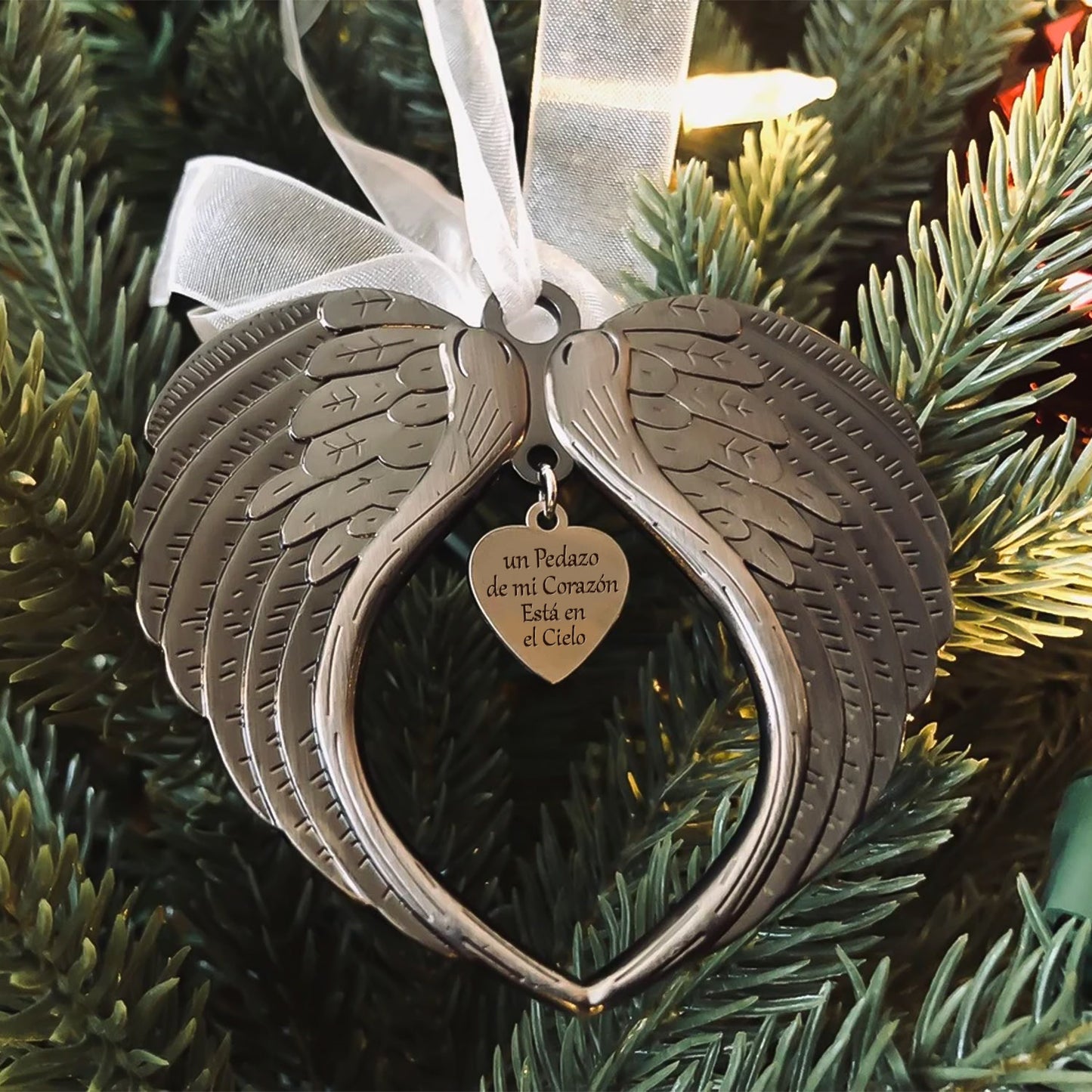 Adorno Ala de Ángel – Un pedazo de mi corazón está en el cielo