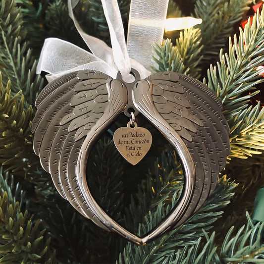 Adorno Ala de Ángel – Un pedazo de mi corazón está en el cielo