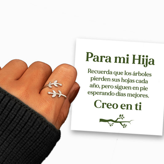 A mi Hija – Anillo de Hojas