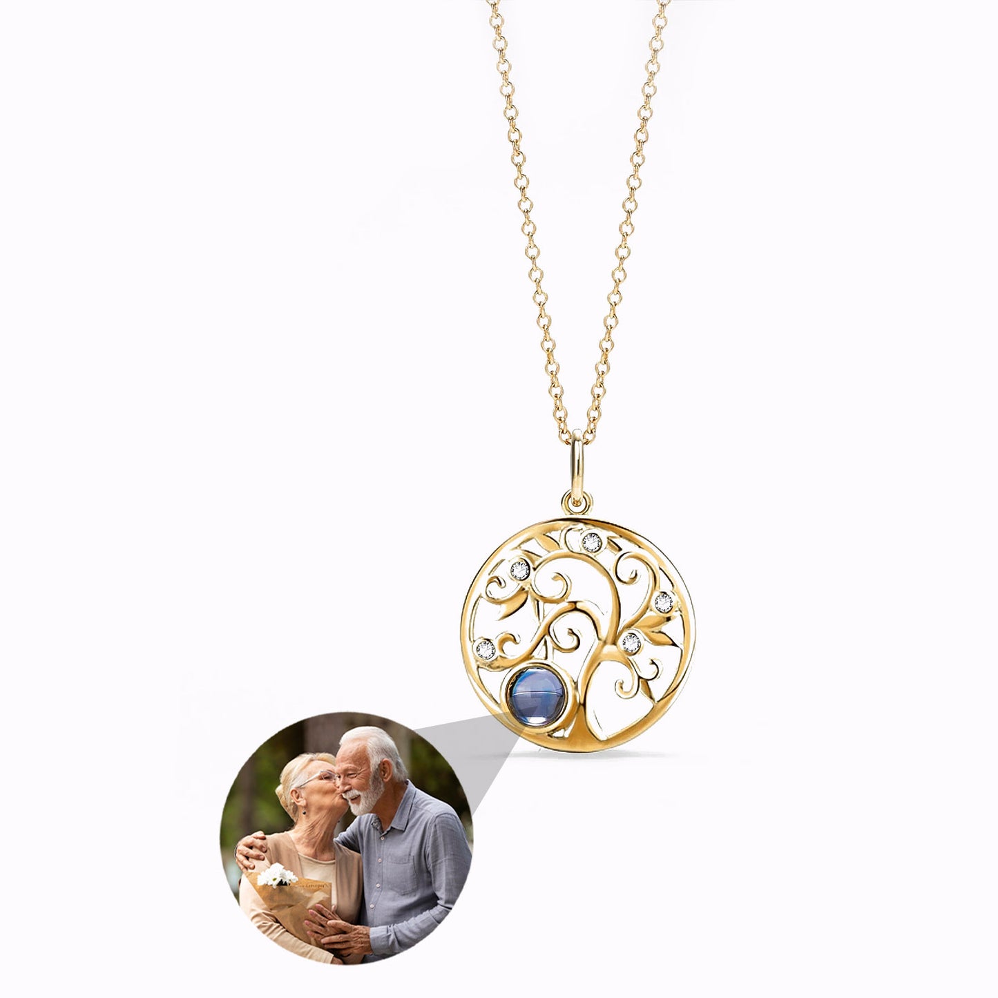 Collar Árbol de la Vida con Foto Personalizada