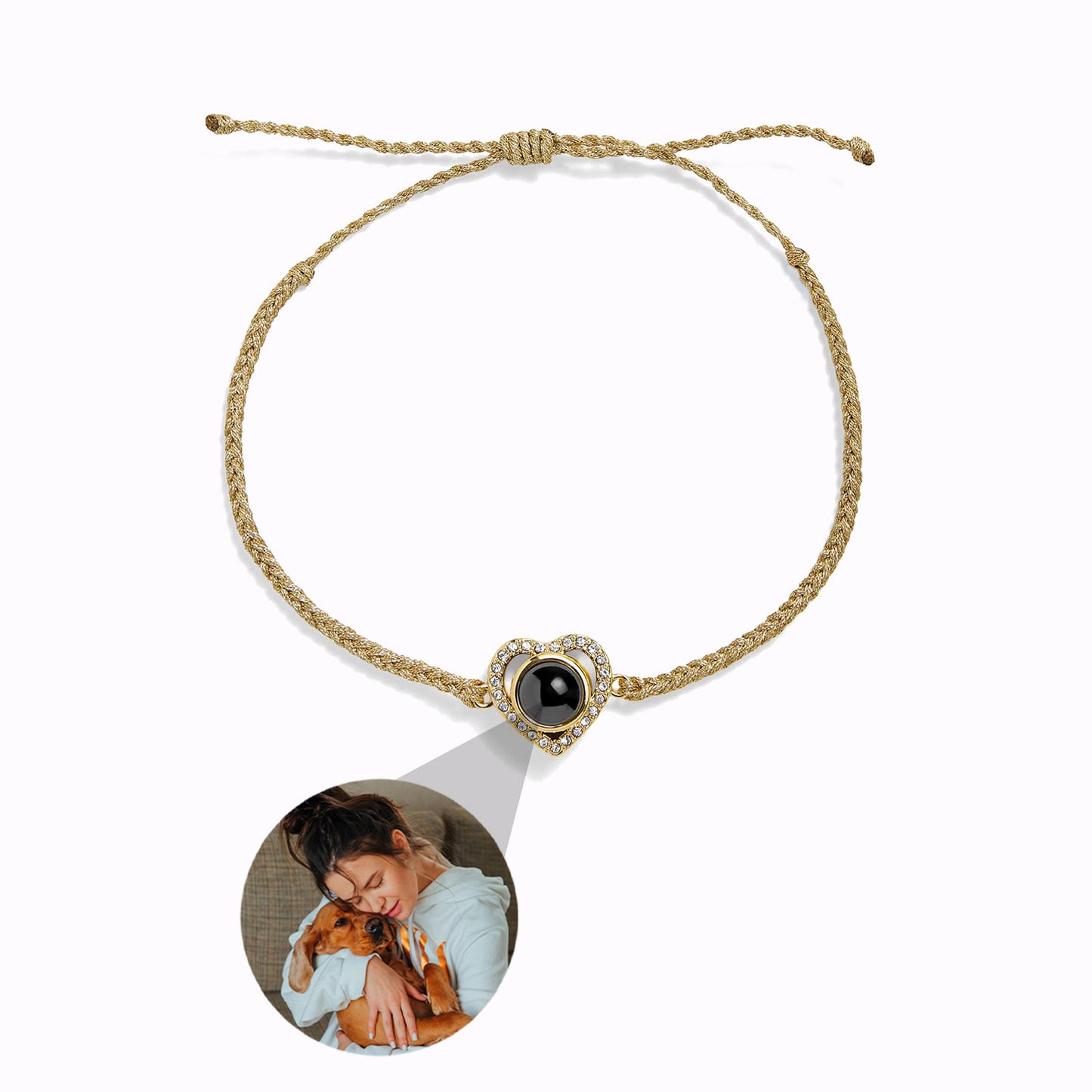 Pulsera Corazón con Foto Personalizada