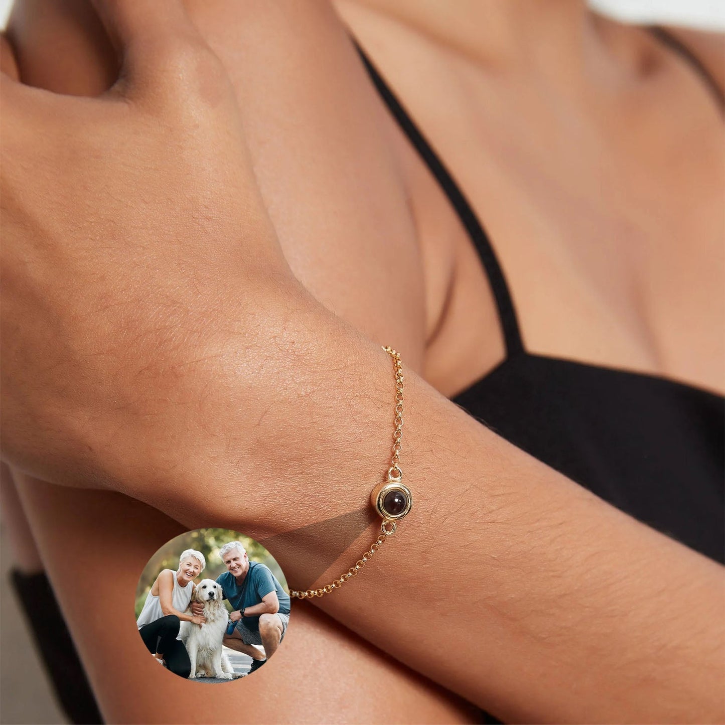 Pulsera Eco del Tiempo con Foto Personalizada