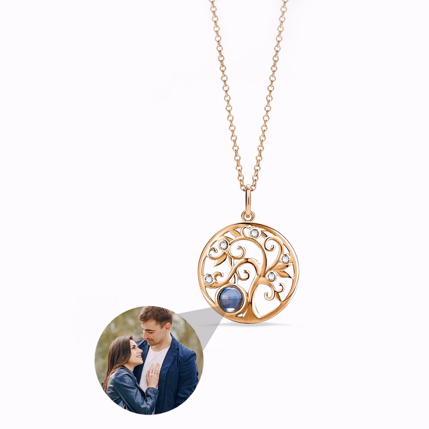 Collar Árbol de la Vida con Foto Personalizada