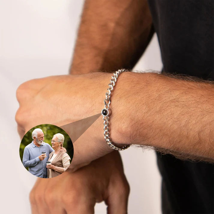 Pulsera Lazo Eterno con Foto Personalizada