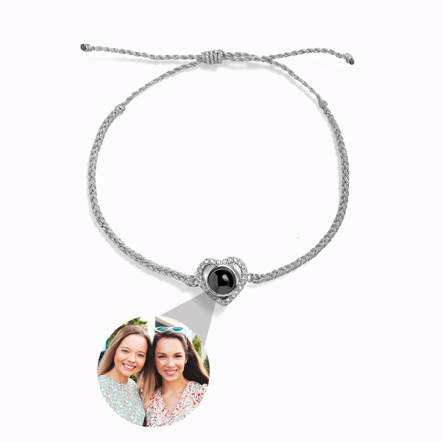 Pulsera Corazón con Foto Personalizada
