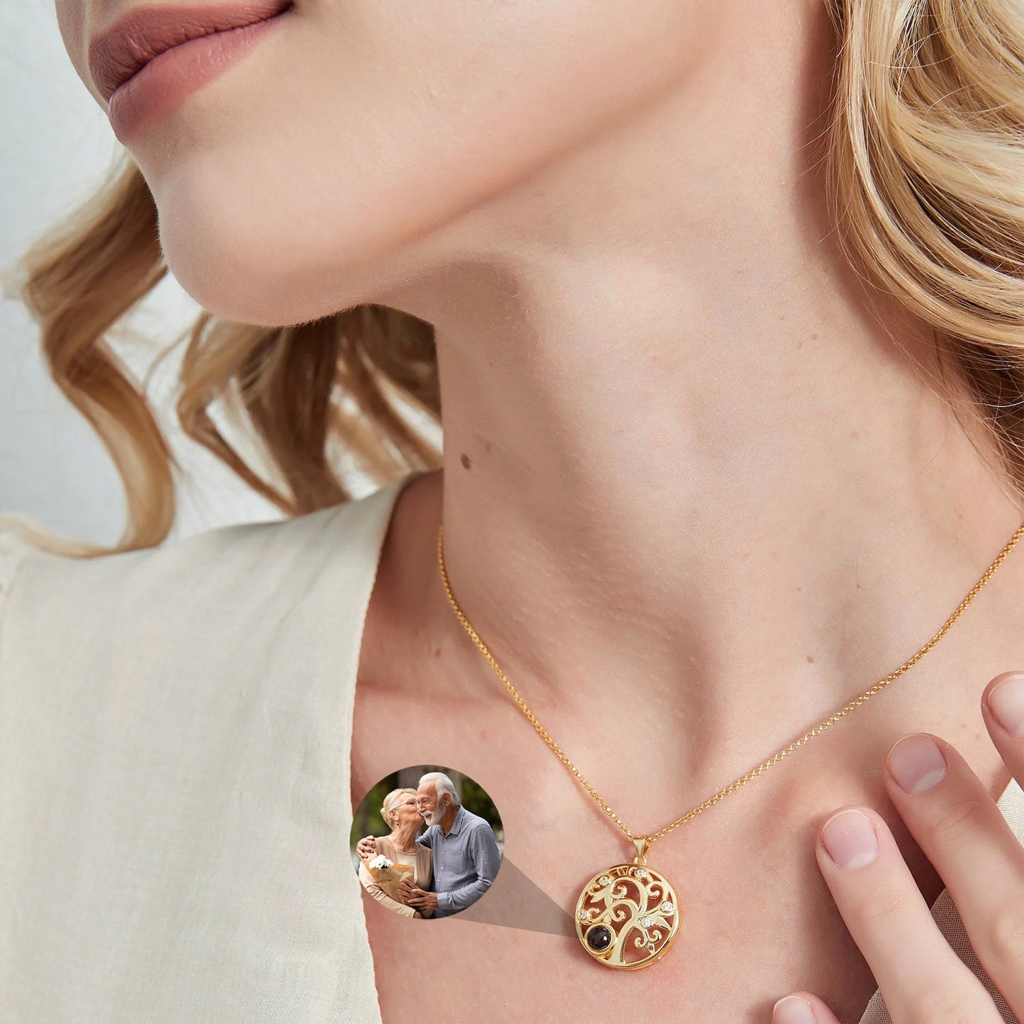 Collar Árbol de la Vida con Foto Personalizada