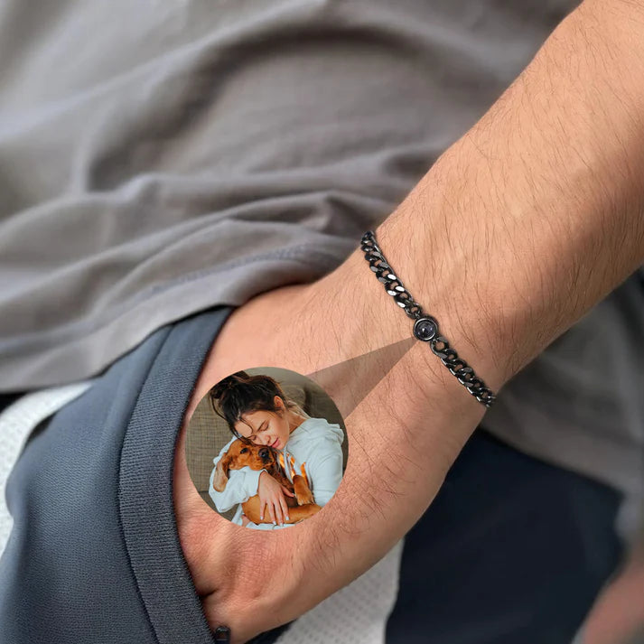 Pulsera Lazo Eterno con Foto Personalizada