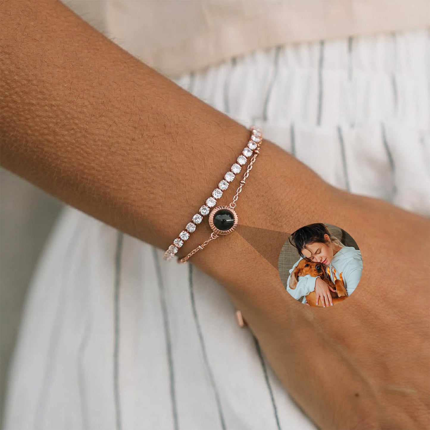 Pulsera Luminescencia con Foto Personalizada