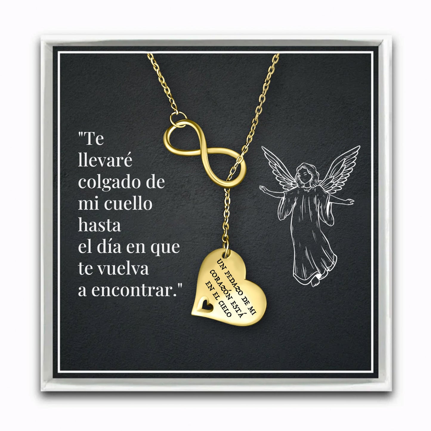 Un Pedazo de Mi Corazón Está en el Cielo – Collar Infinito