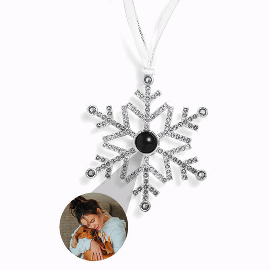 Adorno de Copo de Nieve con Foto Personalizada