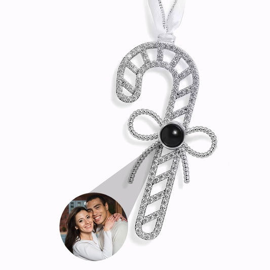 Adorno Bastón Dorado con Foto Personalizada