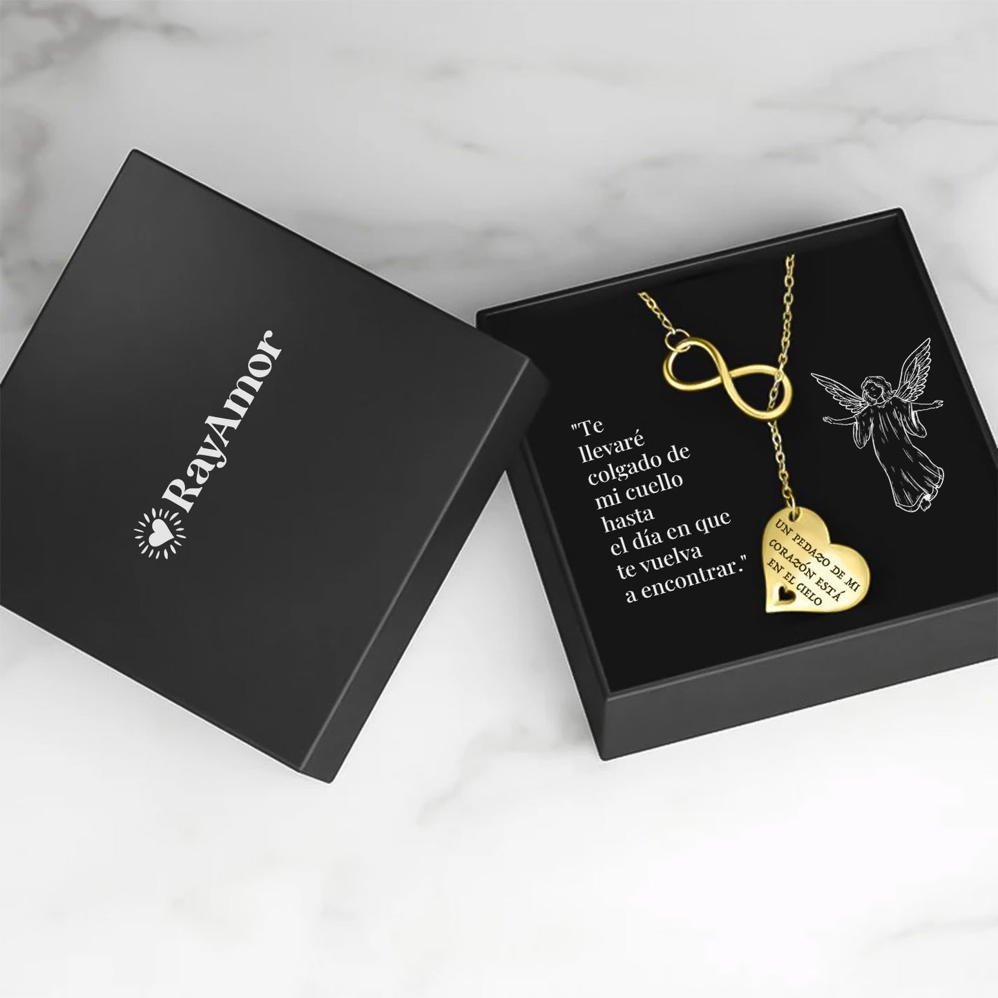 Un Pedazo de Mi Corazón Está en el Cielo – Collar Infinito