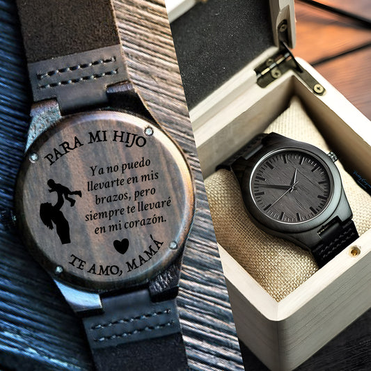 A mi Hijo - Reloj de Madera Grabado
