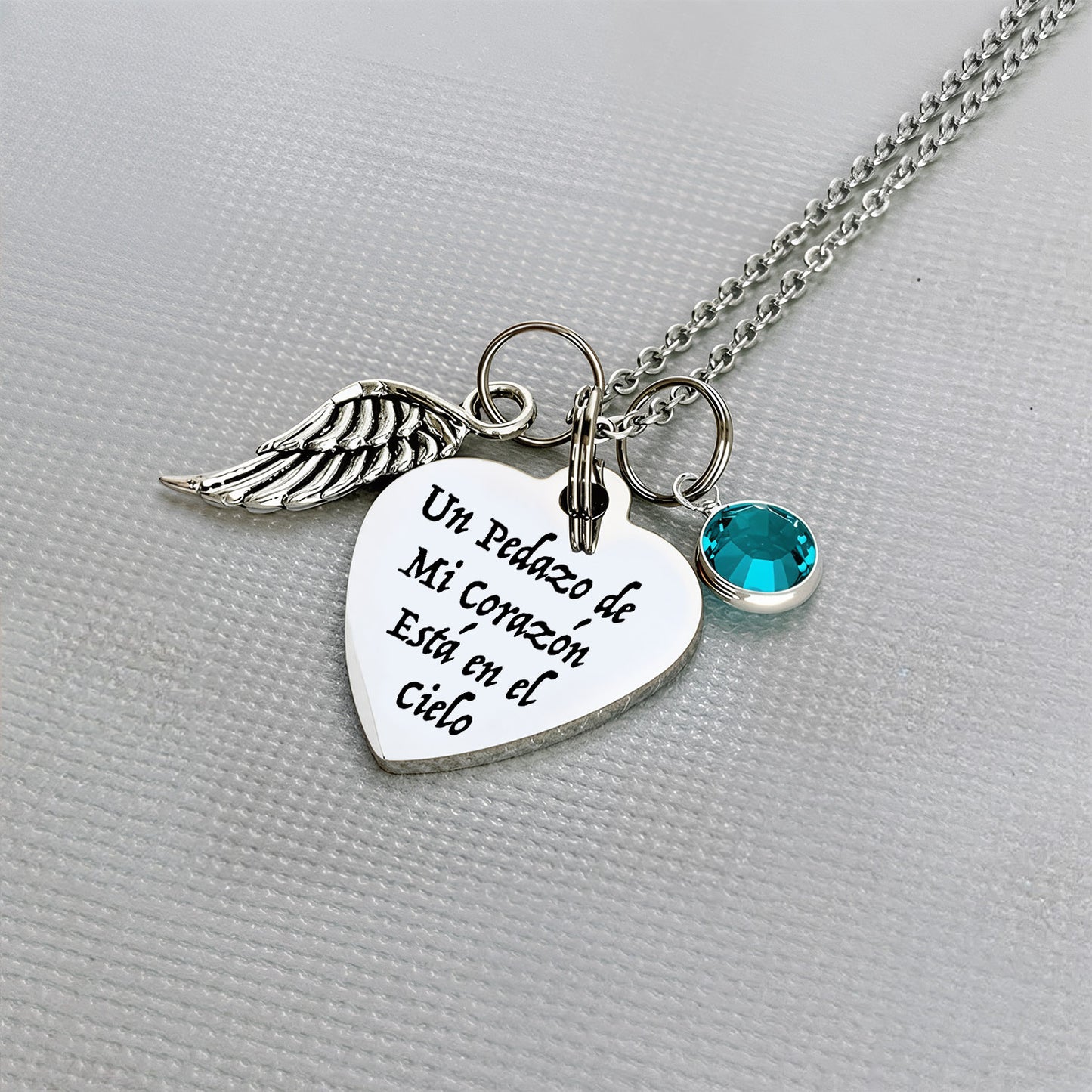Collar Un Pedazo de Mi Corazón Está en el Cielo