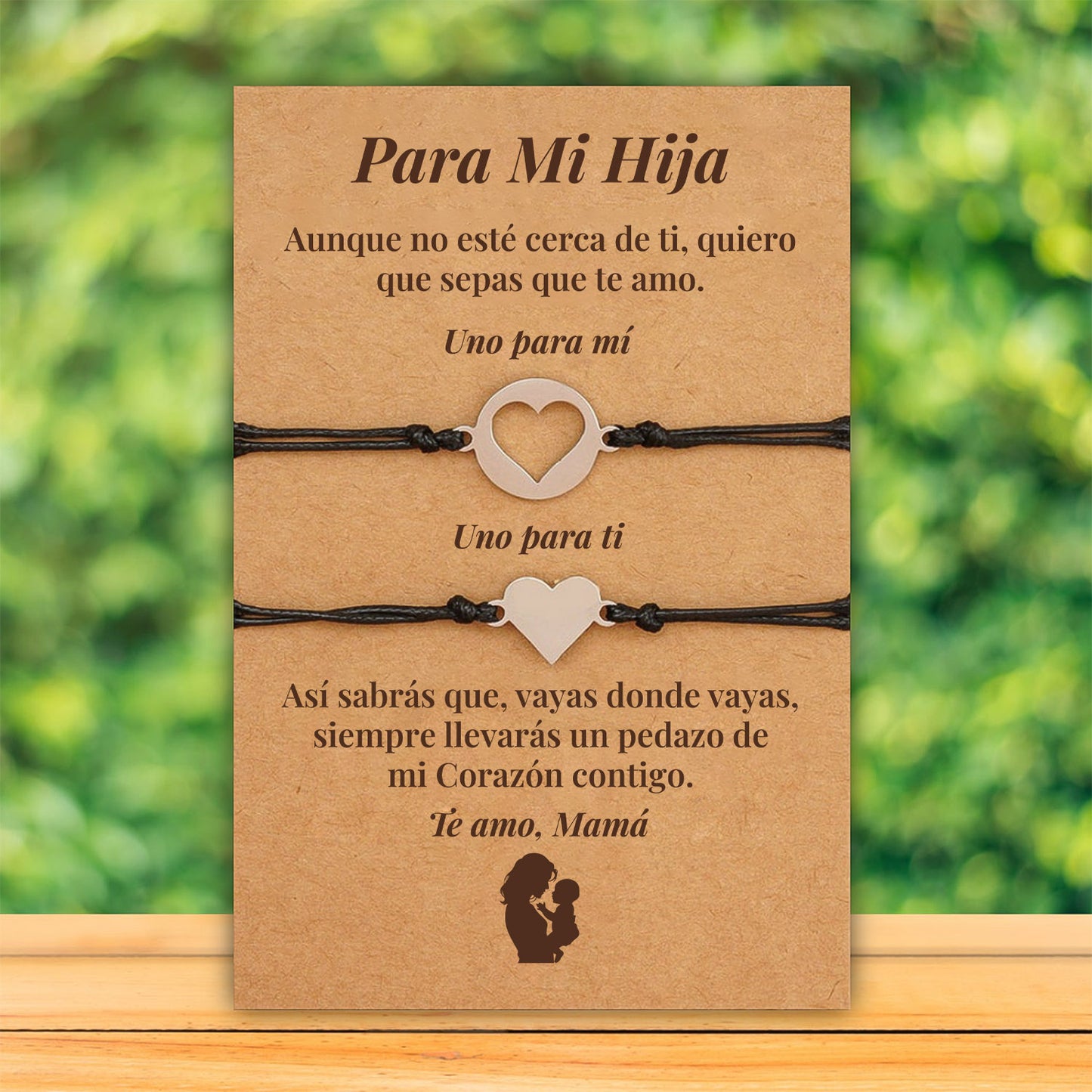 Para Mi Hija – Pulseras Corazón
