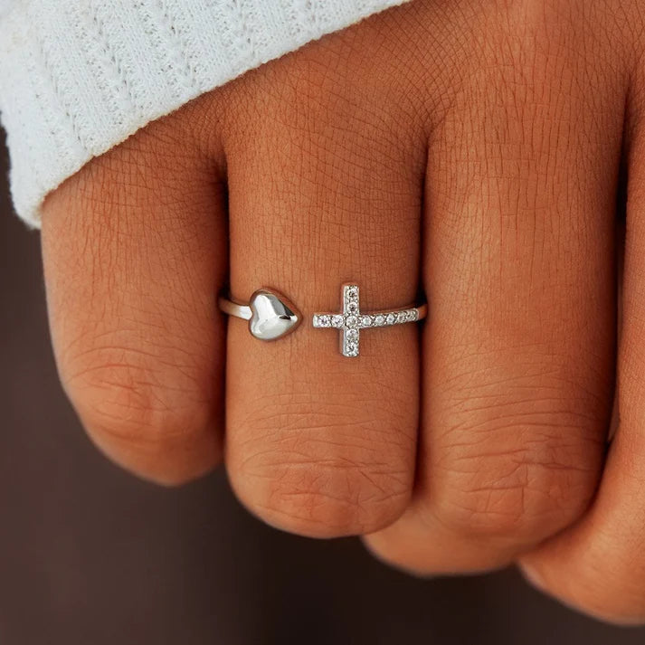 Un Pedazo de mi corazón está en el cielo – Anillo de Plata 925