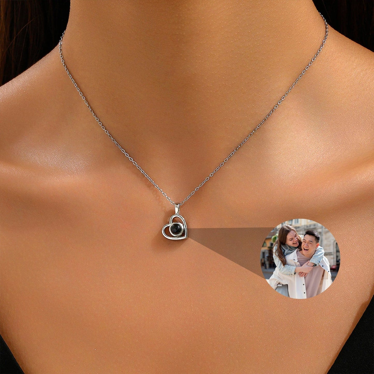 Collar Corazón con Foto Personalizada