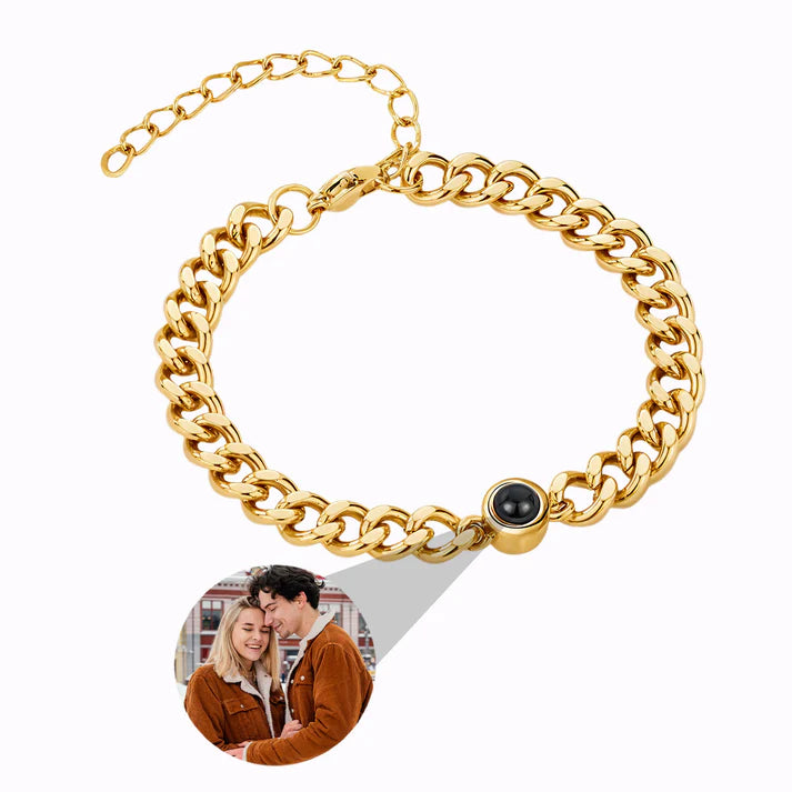 Pulsera Lazo Eterno con Foto Personalizada