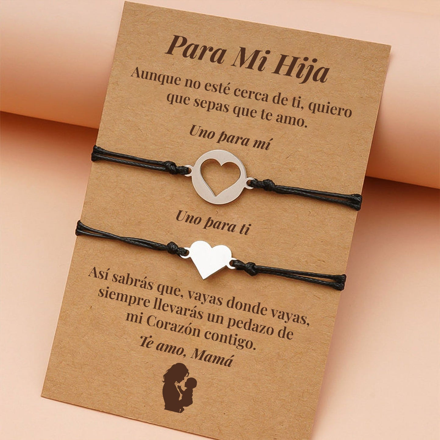 Para Mi Hija – Pulseras Corazón