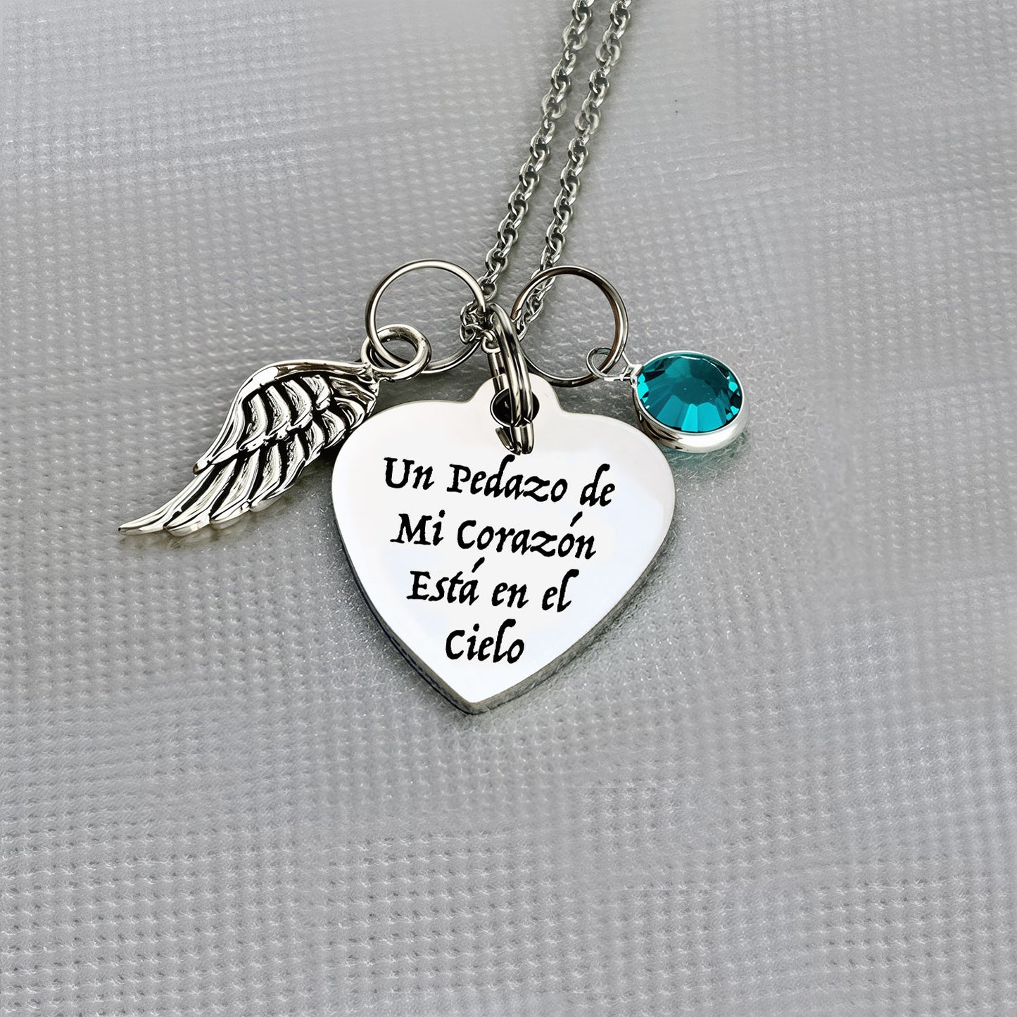 Collar Un Pedazo de Mi Corazón Está en el Cielo