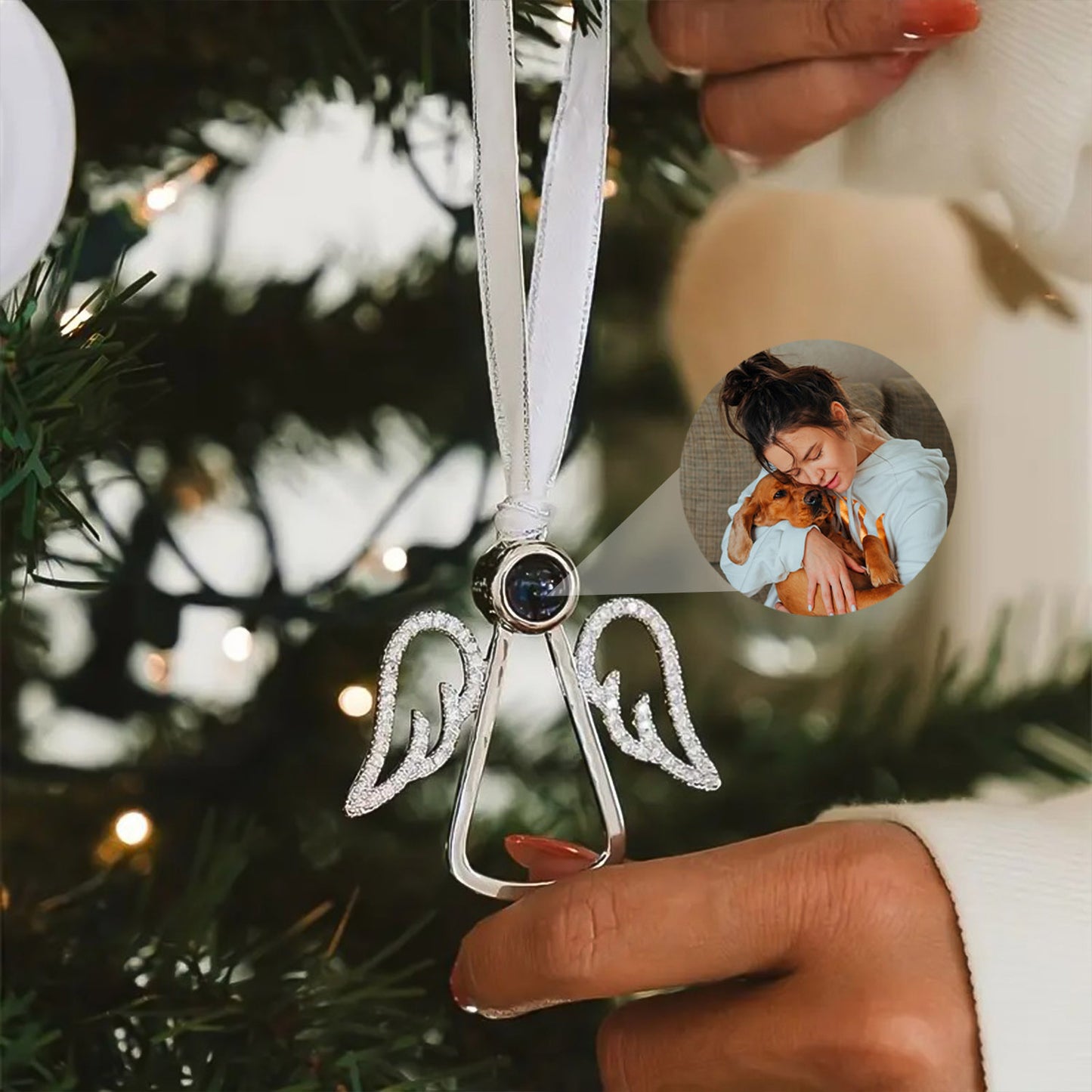 Adorno de Ángel Guardián con Foto Personalizada