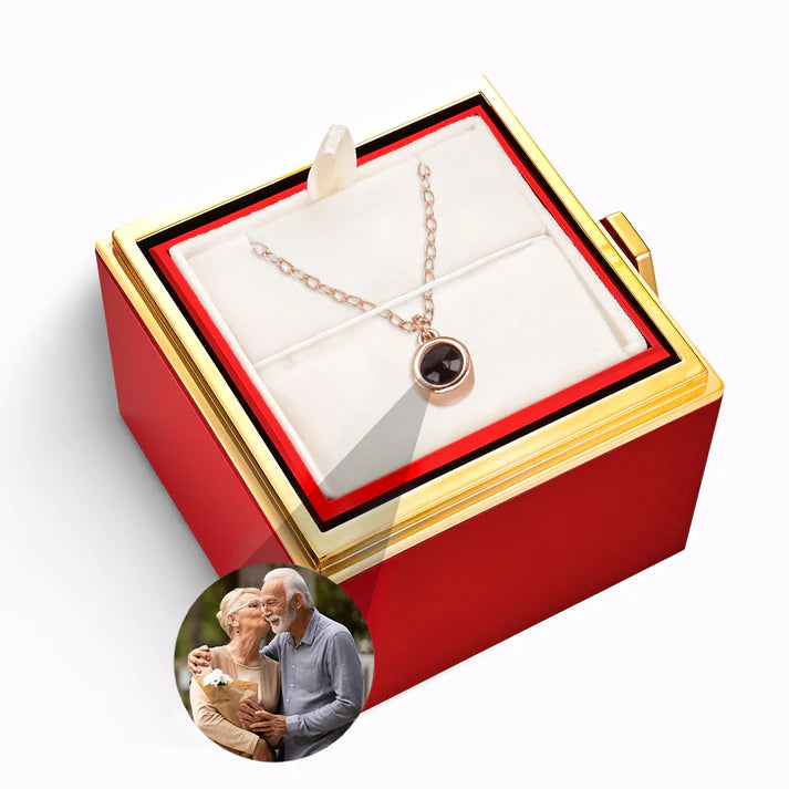 Estuche Rosa Eterna – Collar Memory con Foto Personalizada