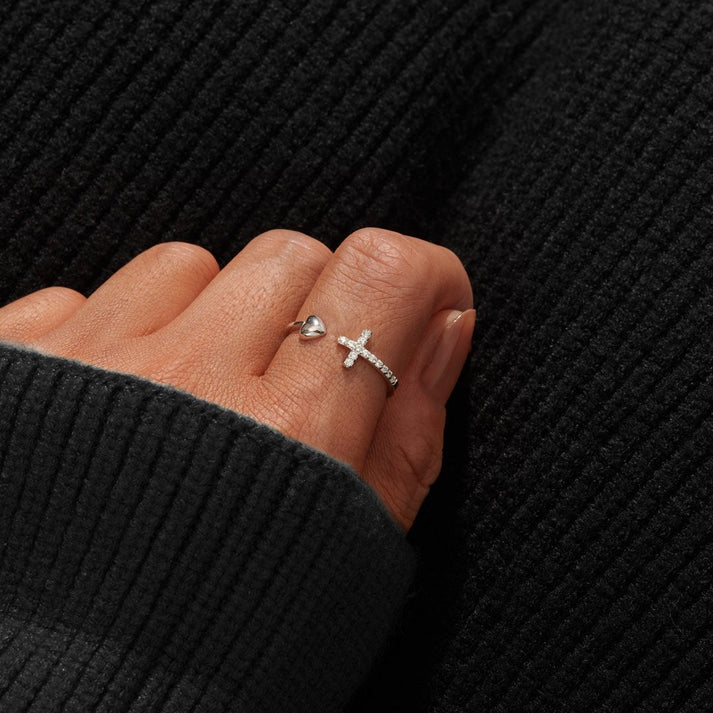 Un Pedazo de mi corazón está en el cielo – Anillo de Plata 925