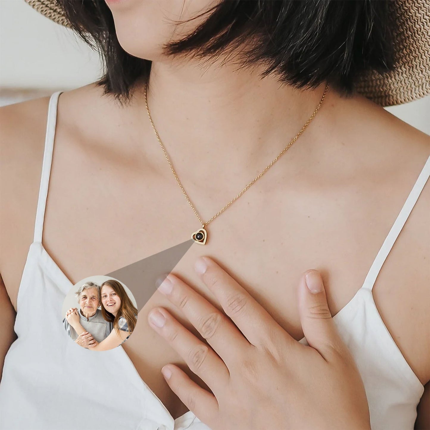 Collar Corazón con Foto Personalizada