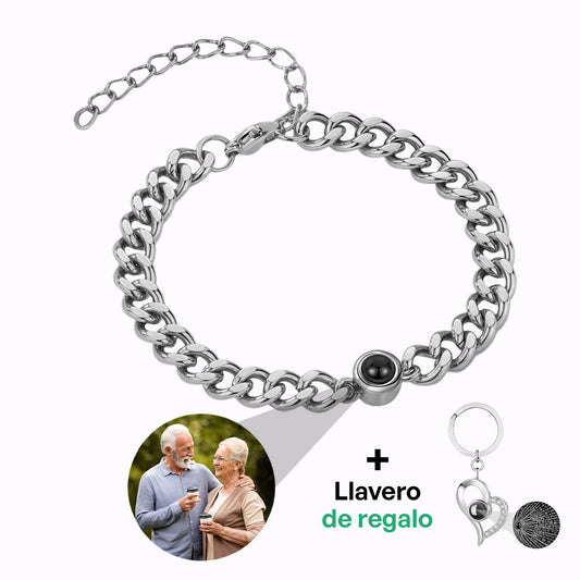 Pulsera Lazo Eterno con Foto Personalizada