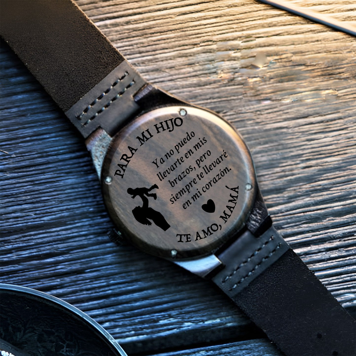 A mi Hijo - Reloj de Madera Grabado